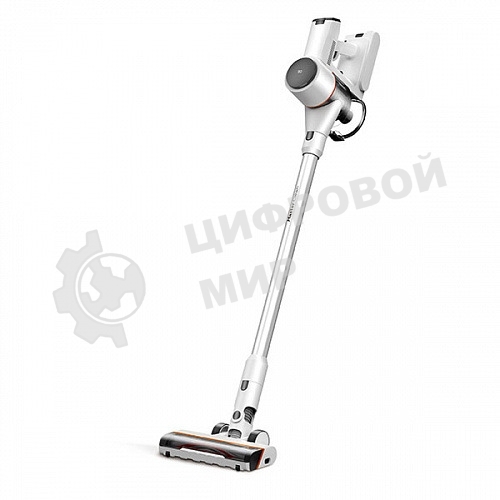 Пылесос вертикальный BQ VCA0103H белый/черный, питание от аккумулятора, 50 Вт, уборка сухая, пылесборник 0.9 л