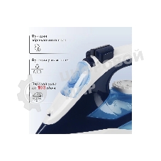 Утюг Atlanta ATH-5546 синий/белый, 2200 Вт, 28 г/мин, 75 г/мин, 270 мл