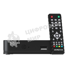 Приставка для цифрового ТВ SoundMax SM-DVBT272 черный, DVB-T2, DVB-T, DVB-C, HDMI, USB 2.0 х2