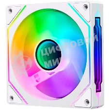 Вентилятор для корпуса Bloody CF-12 LCD ARGb 120х120x25 белый 4-pin 32дБ (упак.:1шт) (CF-12-ARGb120-WH) Ret