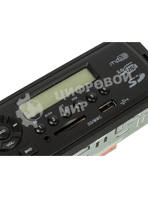 Автомагнитола Digma DCR-100G24, 1 DIN, USB Type-A, AUX
