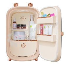 Мини-холодильник для косметики Maunfeld MFF43W бежевый 12.3л