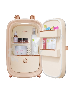 Мини-холодильник для косметики Maunfeld MFF43W бежевый 12.3л