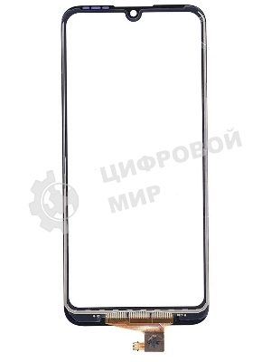 Сенсорное стекло (тачскрин) для Huawei Y6 2019, черное