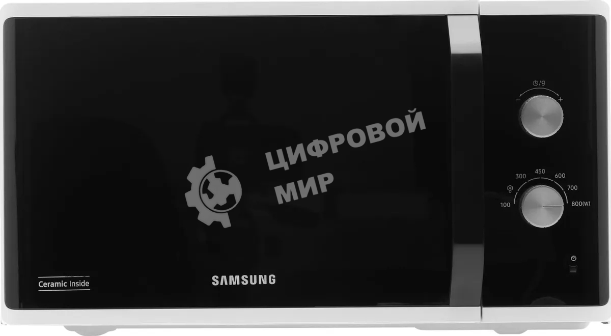 Микроволновая печь Samsung MS23K3614AW белый, 23 л, 800 Вт, переключатели - поворотный механизм