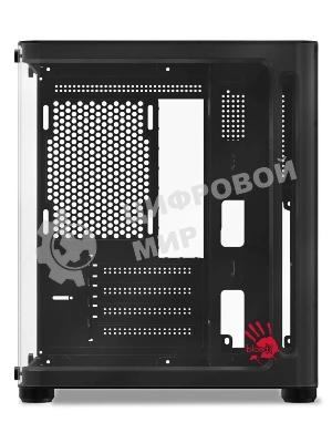 Компьютерный корпус Bloody BD-CC104 черный без БП mATX 5x120мм 1xUSB 2.0 1xUSB 3.0 audio