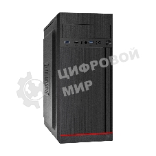 Компьютерный корпус Miditower ExeGate AA-442U2-UNS450 (ATX, БП UNS450 с вент. 12см, 1хUSB+2хUSB 3.0, аудио, черный)