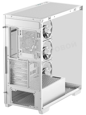 Компьютерный корпус Deepcool CG580 4F V2 WH без БП, боковое окно (панорама), 4x120мм ARGb PWM вентилятора, белый, ATX (R-CG580-WHADA4-G-2)