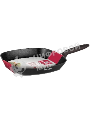 Сковорода-гриль Rondell Tierno RDA-1579, 28 см, без крышки, черный