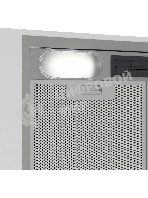 Вытяжка встраиваемая Indesit INAE 52FLS X нержавеющая сталь, 53 см, 381 куб. м/ч, 61 дБ