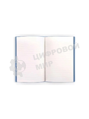 Блокнот Deli 22284BLUE 210х143 мм, искусственная кожа, 96 л, синий