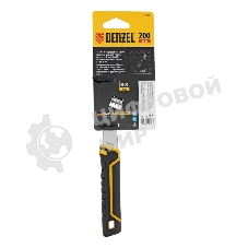 Ключ разводной Denzel 200 мм (раскрытие до 33 мм), CrV, с быстрым сбросом, кованый, TPR рукоятка
