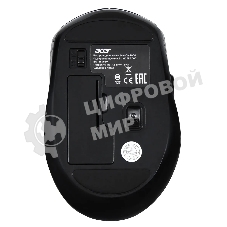 Мышь беспроводная Acer OMR060 черный, 1600 dpi, радиоканал, USB, кнопки - 6