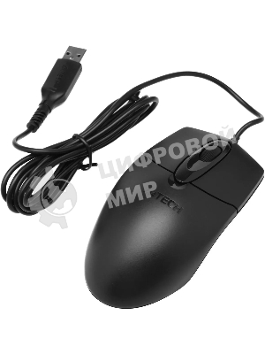 Мышь проводная A4Tech OP-720S черный, 1200 dpi, USB, кнопки - 3