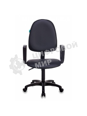 Кресло Бюрократ CH-1300N/OR-16 черный, экокожа, 120 кг, механизм качания