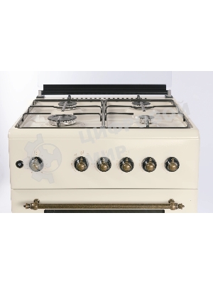 Плита газовая Nordfrost GG 6061 Y бежевый, конфорок 4 шт, духовка 63 л, 60 см x 89 см x 60 см