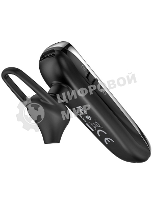 Беспроводная гарнитура Hoco E49 черный, внутриканальная (моно), Bluetooth, до 20 ч