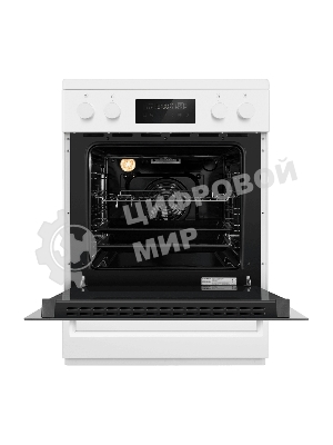 Плита электрическая MAUNFELD MIC611W01TD белый, конфорок 4 электрических (индукционных), духовка 59 л, 60 см x 84.5 см x 63 см