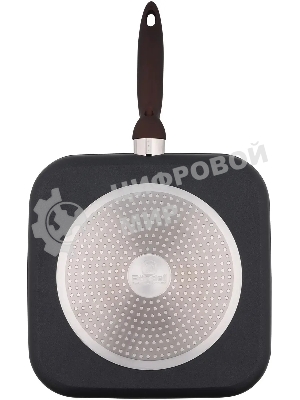 Сковорода-гриль Rondell Tierno RDA-1579, 28 см, без крышки, черный