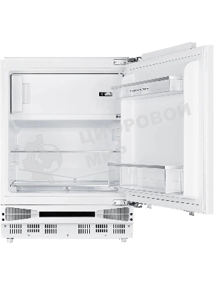 Встраиваемый холодильник Zigmund & Shtain BR 07 X белый однокамерный 95/16 л морозилка сверху, ручное размораживание