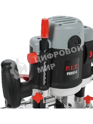 Фрезер электрический P.I.T. МАСТЕР PER 12-C, 2100Вт, рег-ка 6000-22000об.мин, цанга 8, 12мм, пл. пуск