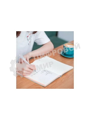 Блокнот Deli 22283LT-BLUE 210х143 мм, искусственная кожа, 96 л, голубой