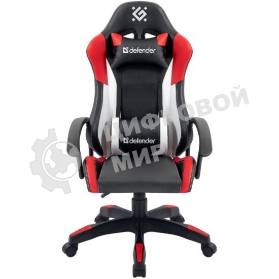 Кресло Defender Crater черный, экокожа, 120 кг