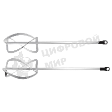 Комплект насадок для строительного миксера Denzel 2 шт., 220х560 мм, оцинкованные, хвостовик HEX13