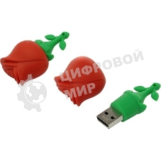 Флешка USB Smartbuy Wild Rose (SB32GbRose), 32Gb, USB 2.0, R/W 25/15, красная Роза