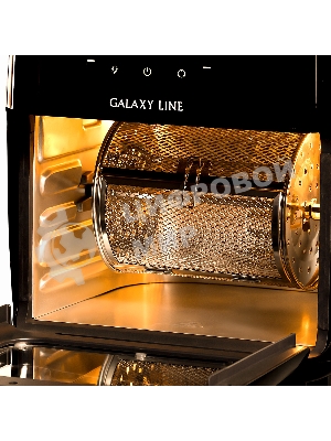 Аэрогриль Galaxy Line GL2523 черный, 2000 Вт, 13 л, сенсор, 10 программ