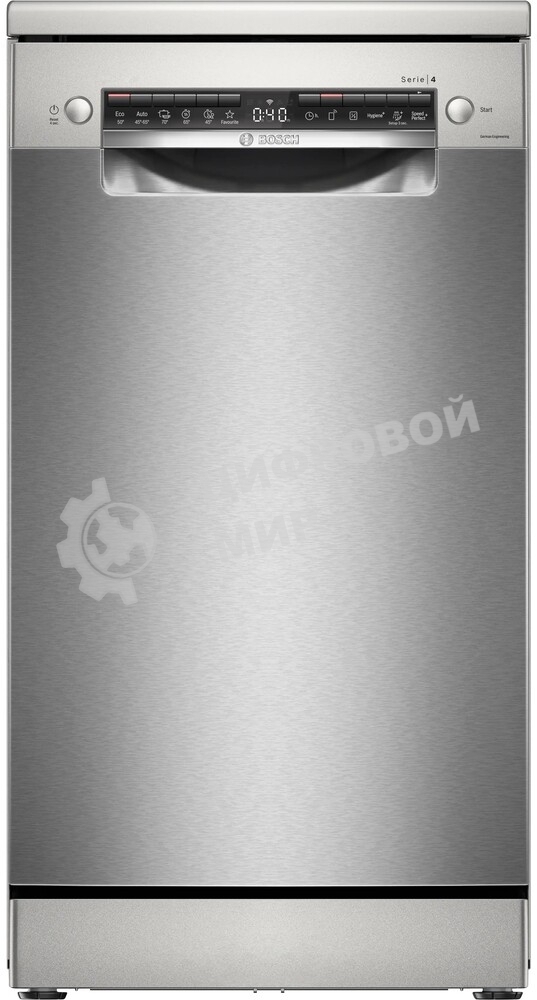 Посудомоечная машина Bosch SPS4HMI64Q серебряный, 45 см, 10 комплектов, сушка теплообменник, 46 дБ, класс А++