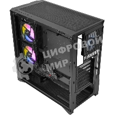 Корпус SAMA V42, Midi-Tower, чёрный, 4 x 120 мм