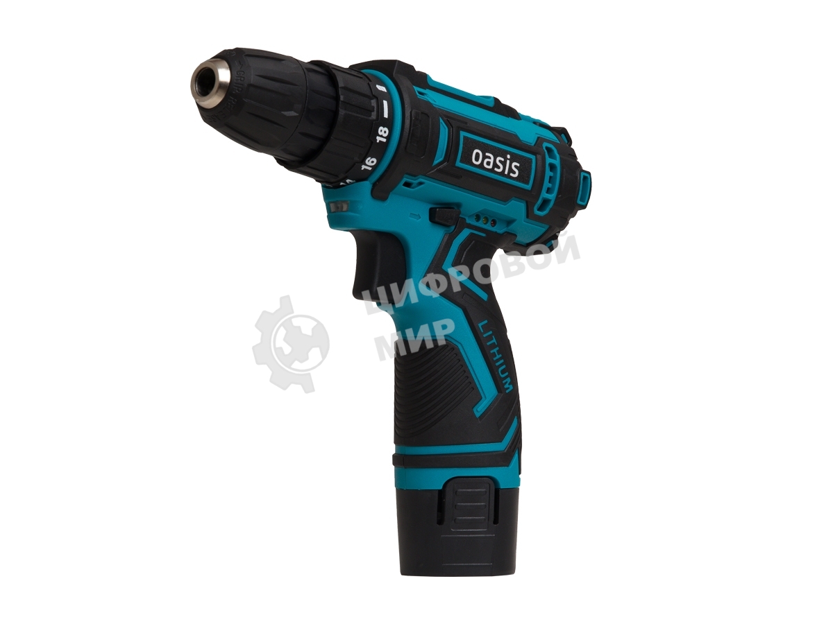 Дрель-шуруповерт Oasis ASB-12S /J/ 201, 12 В, 2 Ач, 30 Нм, щеточный