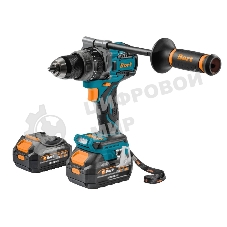 Дрель-шуруповерт Bort BAB-21Ix2Li-XDK, 18 В, 4 Ач, 150 Нм, бесщеточный, ударная