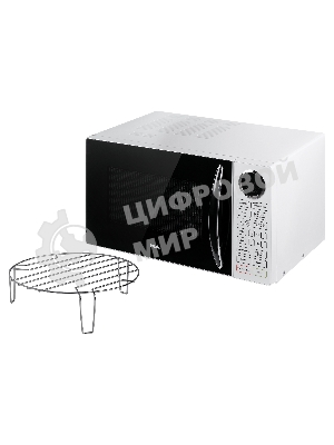 Микроволновая печь BBK 23MWG-930S/BW белый/черный, 23 л, 900 Вт, переключатели - сенсор