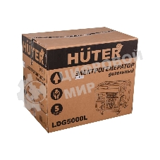Электрогенератор дизельный Huter LDG 5000L, 3.3 кВт, 82 дБ, 68.7 кг