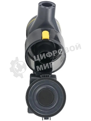 Пылесос вертикальный Centek CT-2573 черный/желтый, питание от аккумулятора, 215 Вт, уборка сухая, пылесборник 0.8 л, работа от АКБ max 45 мин