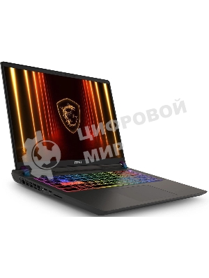 Ноутбук MSI Vector HX AI A2XWHG-080XRU серый Core Ultra 7 255HX 32Gb SSD 1Tb NVIDIA GeForce RTX 5070Ti 12Gb 16