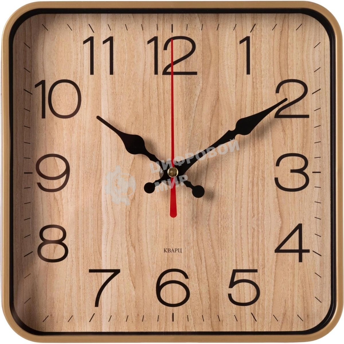 Часы настенные аналоговые Бюрократ WallC-S62P D19 см бежевый