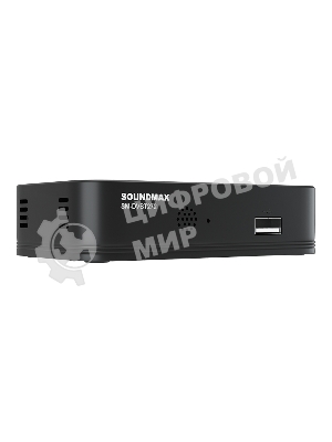Приставка для цифрового ТВ SoundMax SM-DVBT272 черный, DVB-T2, DVB-T, DVB-C, HDMI, USB 2.0 х2
