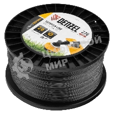 Леска для триммера Denzel двухкомпонентная круглая, 2,0мм х 276м, на DIN катушке EXTRA CORD