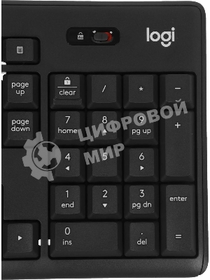 Комплект клавиатура+мышь Logitech MK370 беспроводной, USB, чёрный