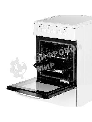 Плита электрическая Beko FFSS57000W белый, конфорок 4 электрических, духовка 60 л, 50 см x 85 см x 60 см