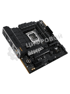 Материнская плата ASUS TUF GAMING B760M-PLUS WIFI II, LGA 1700, Intel B760, 4xDDR5, 4xSATA, 3xM.2, 1xPCIe 5.0 x16, 1xPCIe x4, 1xUSB-A 3.2 Gen 2, 2xUSB-A 3.2 Gen 1, 4xUSB 2.0, 1xUSB-C 3.2 Gen 2x2, 1x2.5Gb LAN, 5x3.5 мм, 7.1, Wi-Fi 6E, Bluetooth 5.3, mATX