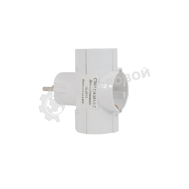 Сетевой адаптер СТАРТ SA1/3-Z, 3 розетки, до 16А, заземление, IP20, белый