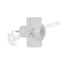 Сетевой адаптер СТАРТ SA1/3-Z, 3 розетки, до 16А, заземление, IP20, белый