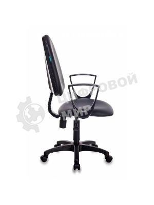 Кресло Бюрократ CH-1300N/OR-16 черный, экокожа, 120 кг, механизм качания