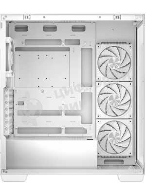 Компьютерный корпус Deepcool CG580 4F V2 WH без БП, боковое окно (панорама), 4x120мм ARGb PWM вентилятора, белый, ATX (R-CG580-WHADA4-G-2)