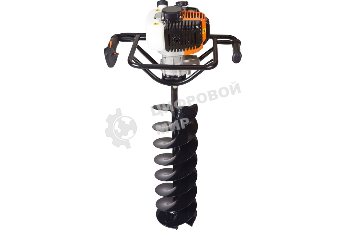 Мотобур Carver AG-152/000 бытовой 2-х такт. 1400Вт 1.9л.с. 52см3 277об/мин