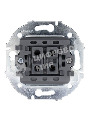 Выключатель проходной 1-кл. LEZARD СП OSEN 10А IP20 с подсветкой, механизм, серый матовый 743-7488-114